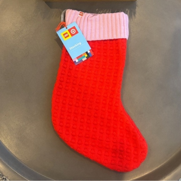 Lego Other - Lego Collection x Target Christmas Stocking
Sweater Knit Pink/Red NEW!